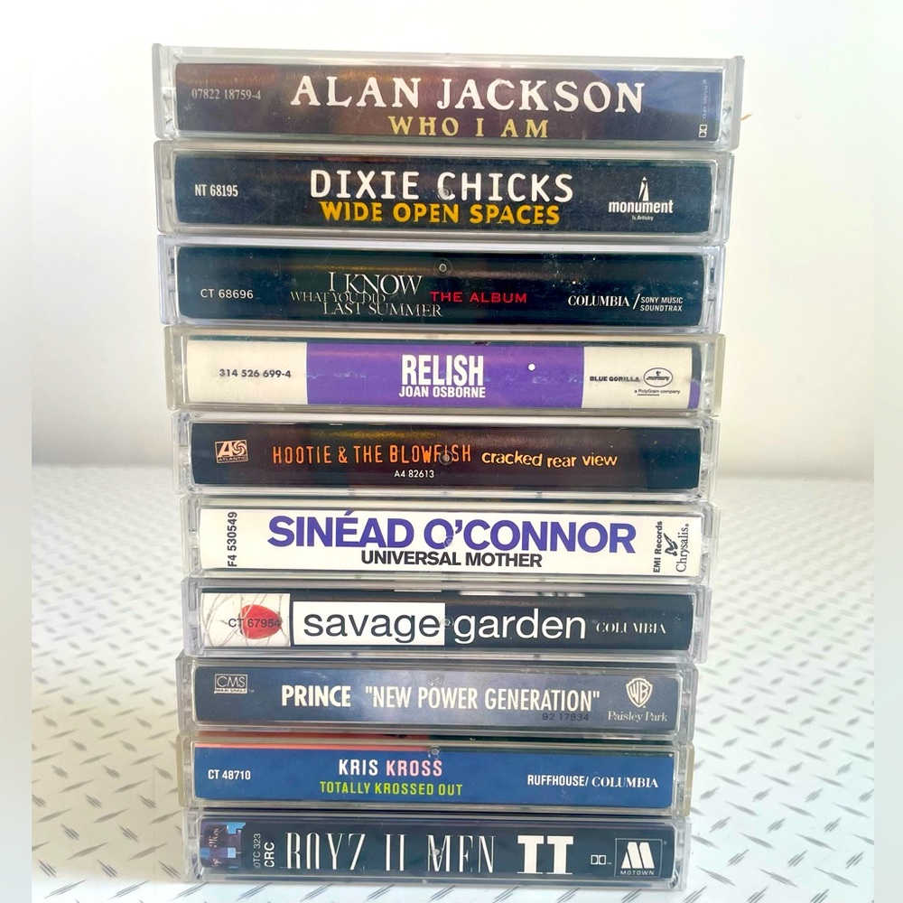Music Cassette Tapes Lot - 90s Rock Pop Country Hip-Hop